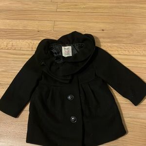 Old Navy Black peacoat 12-18 months